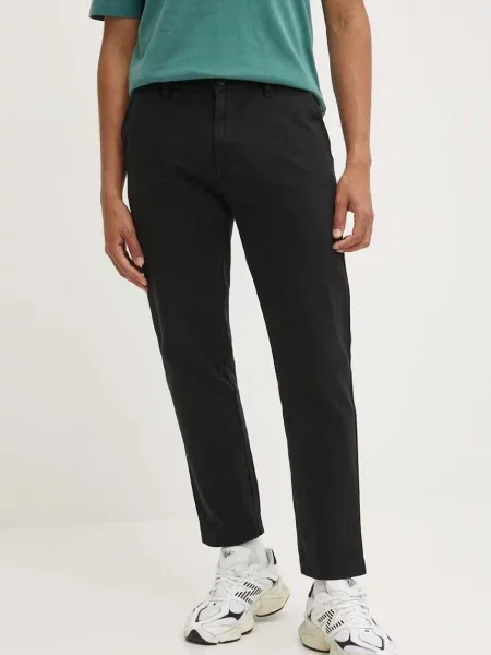 HUGO pantaloni de drept negru
