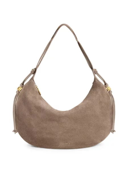 Geantă shopper Coccinelle din piele de căprioară