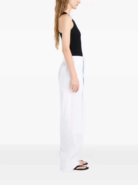 Pantaloni Proenza Schouler alb