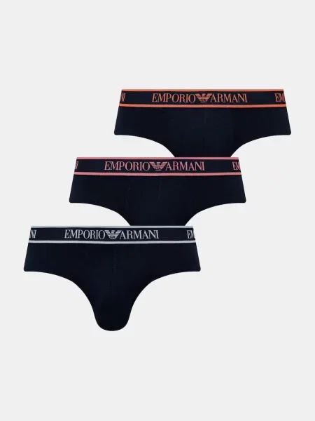 Emporio Armani Underwear slipy z bawełną granatowy
