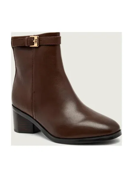 Tommy Hilfiger De piele botine cu maro
