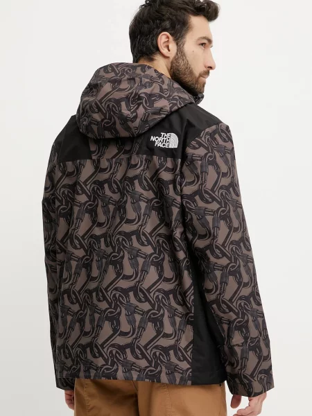Bunda The North Face TNF X NSE přechodná oversize hnědá
