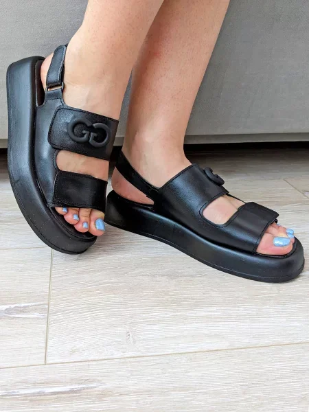 Шкіряні Сандалії INNOE чорний