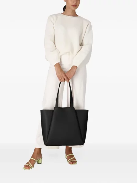 Geantă shopper Kaai din piele negru