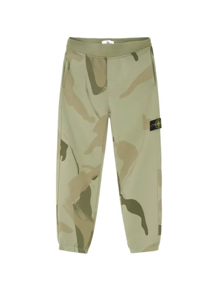 Spodnie dziecięce Stone Island zielone