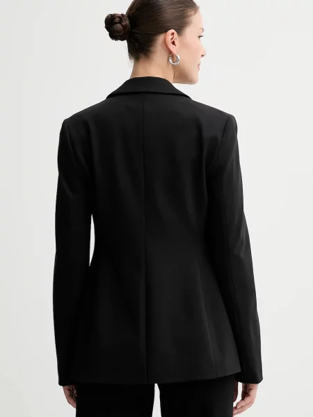 Calvin Klein zakó sima egysoros gombolású fekete
