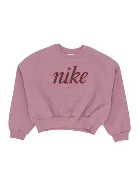 Bluza sportowa Nike z okrągłym dekoltem fioletowa