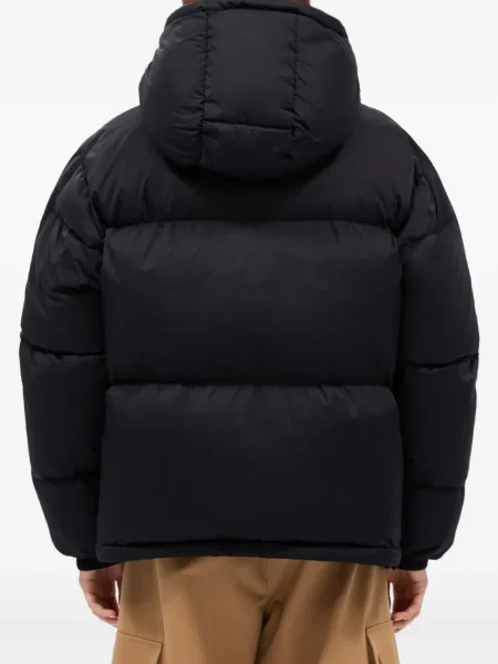 Palton Msgm cu glugă negru