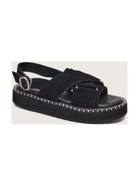 EMU Australia Sandale Morna | piele întoarsă negru