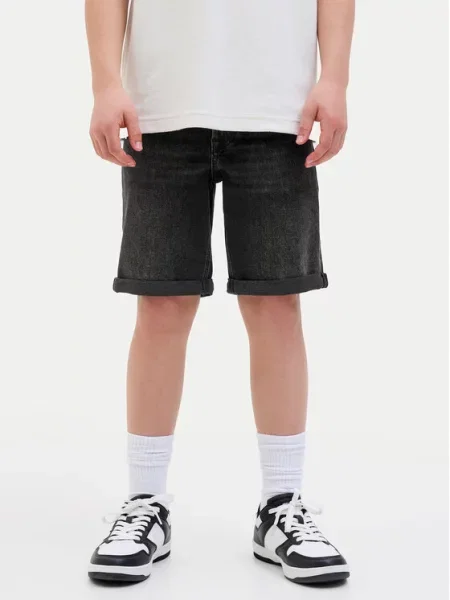 Jack & Jones Junior Τζιν σορτσάκια Rick μαύρο