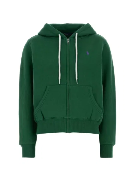 Hanorac cu glugă Polo Ralph Lauren cu broderie verde