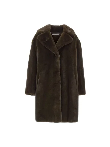Stand Studio płaszcz Camille Cocoon Coat przejściowy oversize brązowy