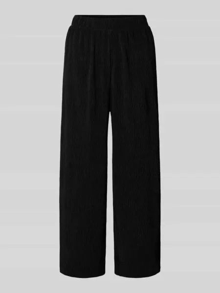 Kuloty o kroju regular fit z efektem marszczenia model ‘FLORA’ Pieces czarne