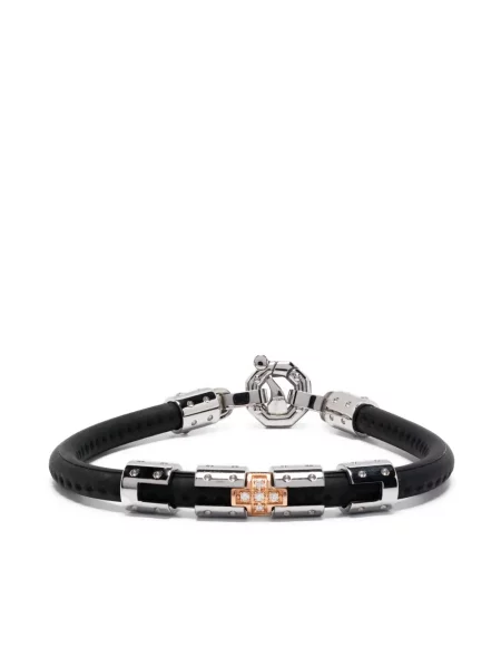 Różowe złoto diament bransoletka Baraka różowa