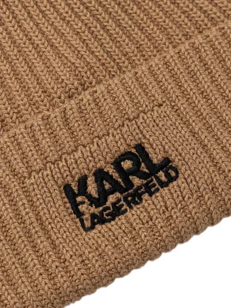 Căciulă Karl Lagerfeld cu broderie tricotate