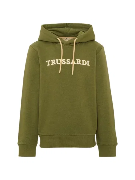 Bluza z kapturem dziecięca Trussardi zielona