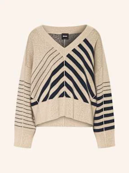 Boss Sweter Fudali beige beżowy