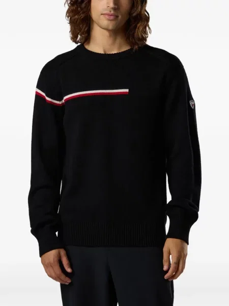 Pulover Rossignol cu decolteu rotund negru