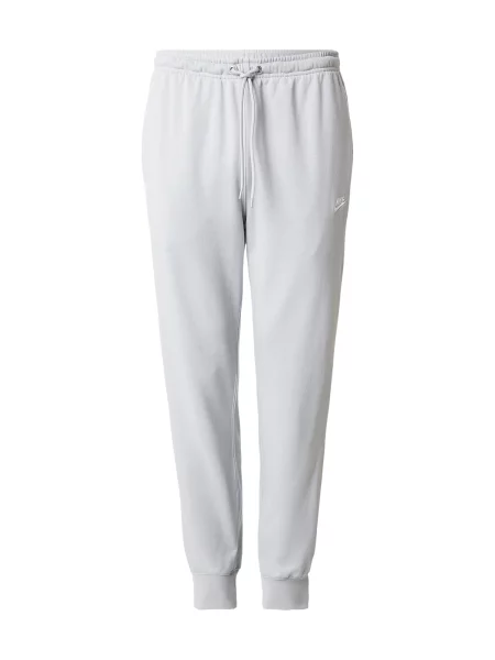 Nike Sportswear Pantaloni Club Fleece gri deschis alb
