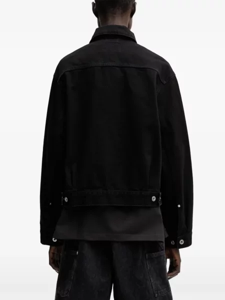 Džínová bunda Carhartt Wip s autogramem černá