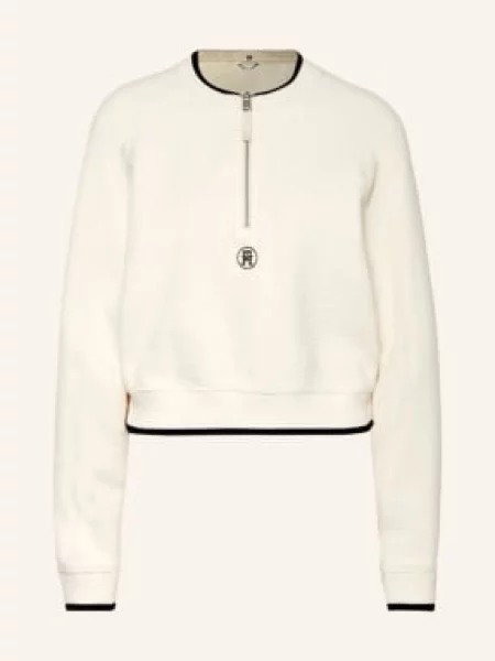 Bluza z paskami w kontrastowym kolorze czarna