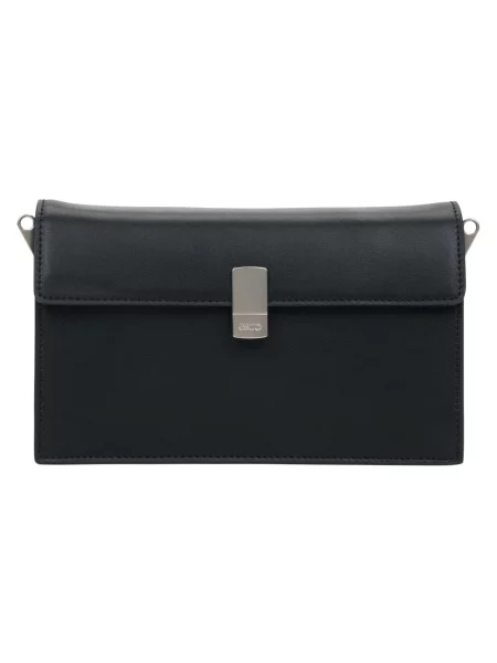 Mała torebka skórzana Estro skórzana czarna