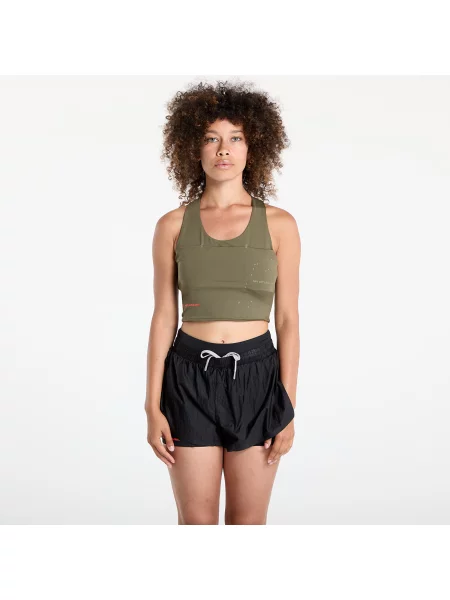 Укорочений жилет Adidas Performance для бігу хакі