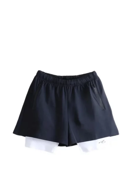 Pantaloni scurți Balenciaga cu imagine albastru