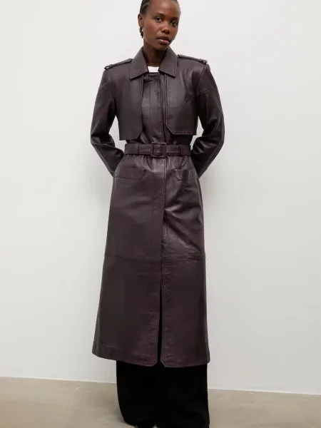 Кожаный тренч Answear.lab