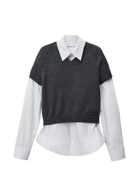 Tričko Alexander Wang sivá