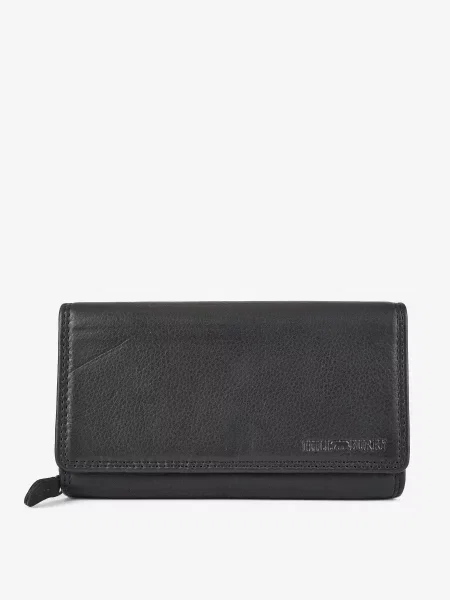 Кожаный кошелек Hill Burry черный