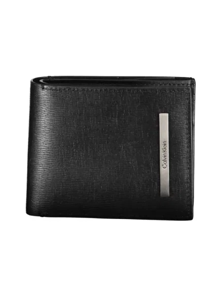 Portfel Calvin Klein skórzany elegancki czarny