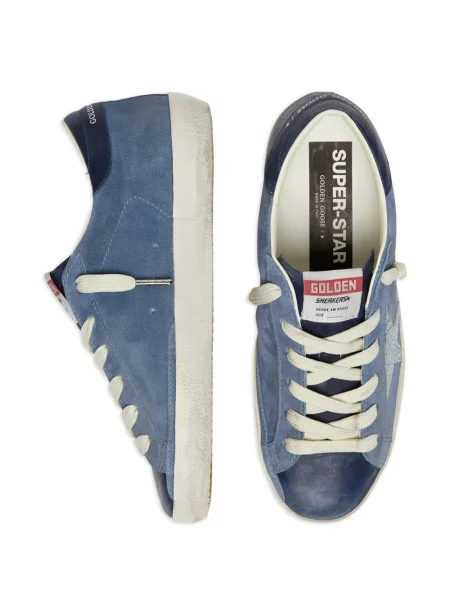 Szarvasbőr sneaker Golden Goose kék