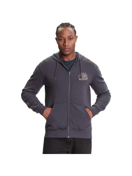 Hanorac cu glugă Quiksilver albastru