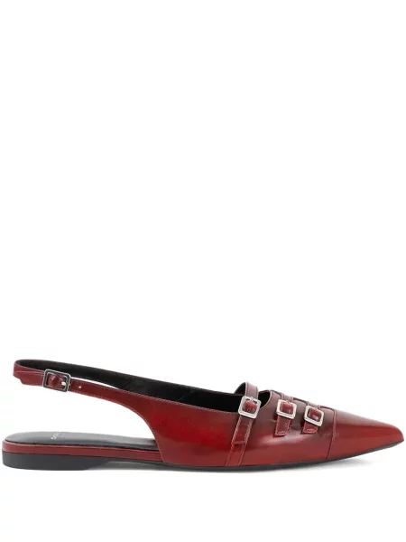 Balerini Vagabond cu cataramă slingback roșu