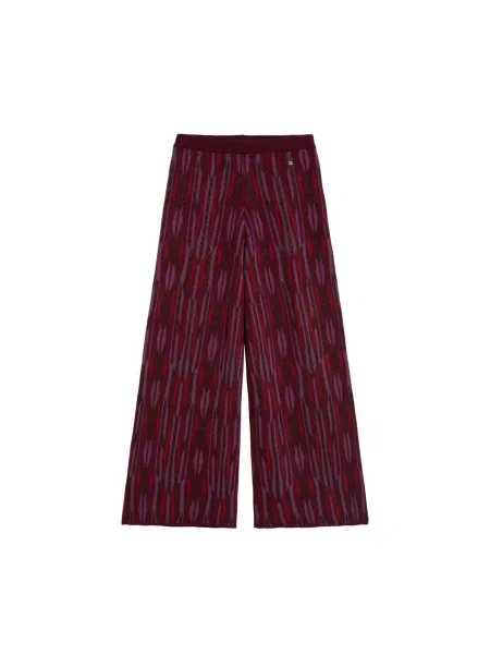 Scalpers Pantaloni mauve vin roșu