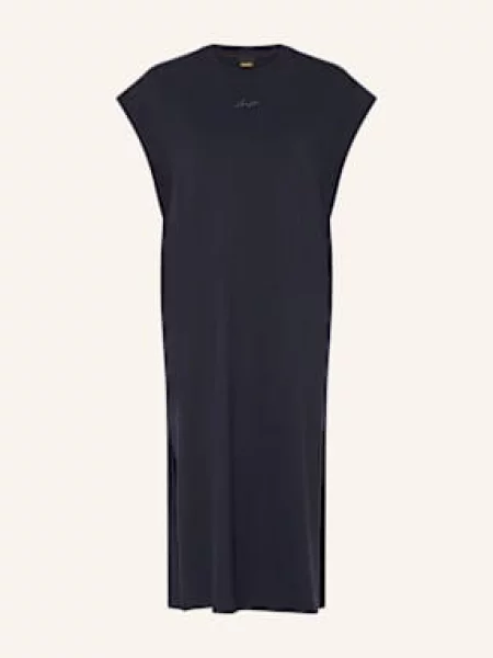 Boss Žerzejové Šaty Edress tmavě modrá