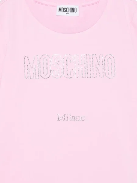 Koszulka dziecięca Moschino różowa