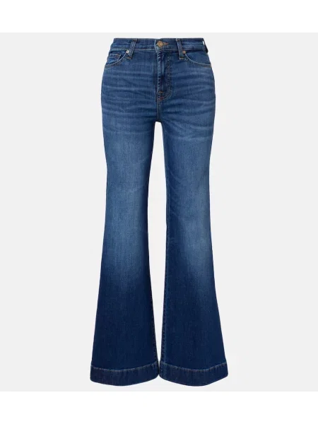 Blugi evazați 7 For All Mankind albastru