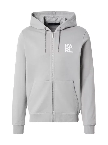 Karl Lagerfeld Hanorac gri alb
