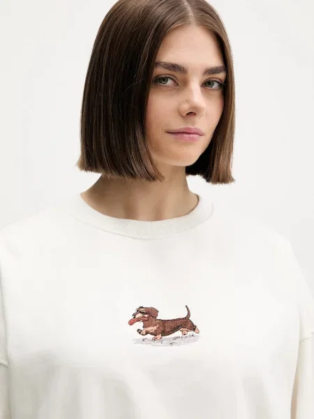 Кофта Kaotiko з аплікацією білий