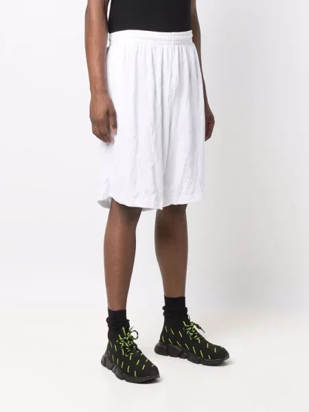 Мрежести шорти Balenciaga бяло