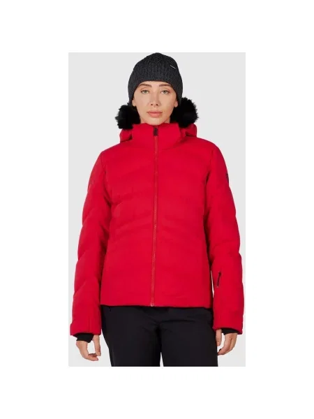 Kurtka z kapturem Rossignol Staci Insulated M czerwony
