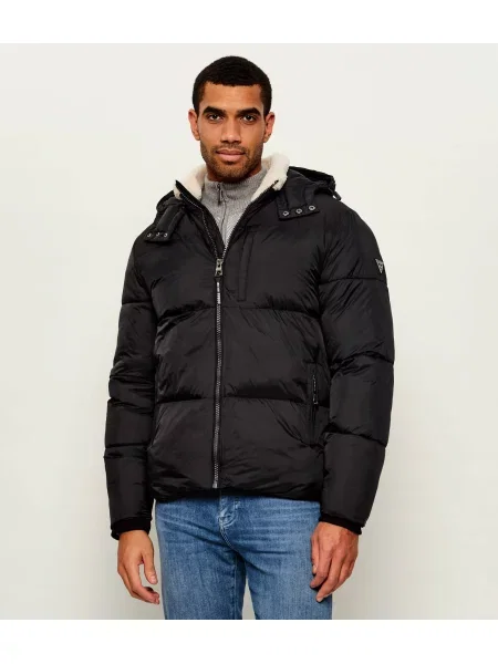 GUESS Geacă Zenith | shearling negru