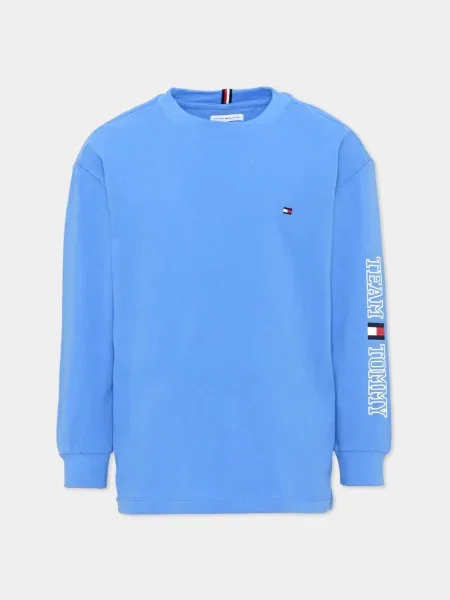 Dětské tričko Tommy Hilfiger modré