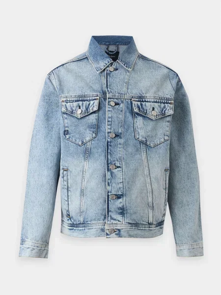 Pepe Jeans Geacă de primăvară-toamnă ALBION denim albastru