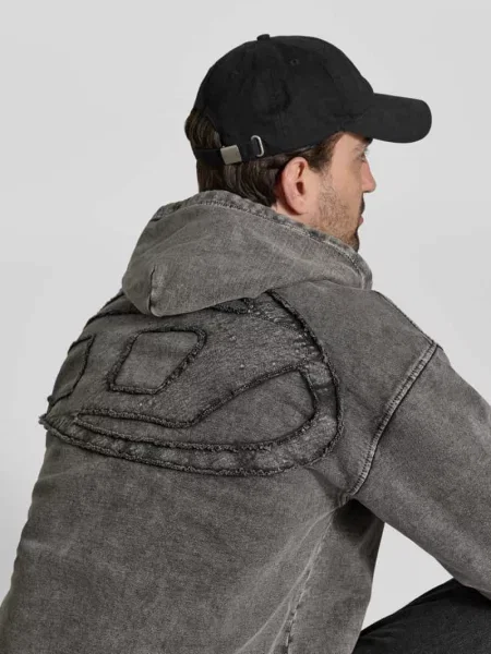 Bluza z kapturem Diesel z kapturem czarna