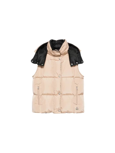 Kamizelka puchowa Moncler beżowa