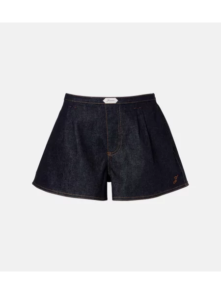 Pantaloni scurți din denim Jacquemus albastru