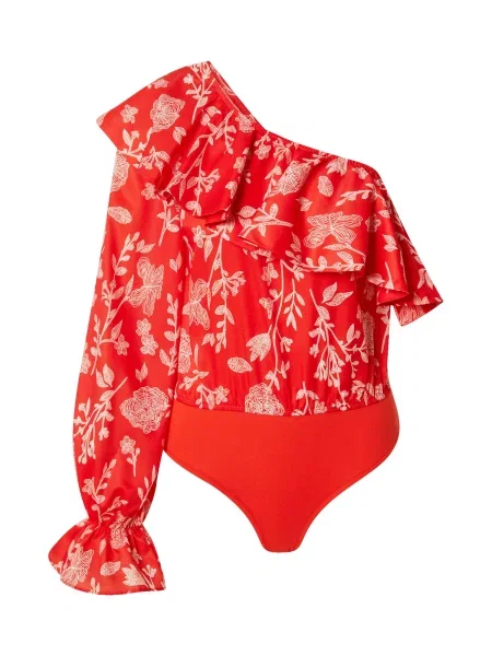 In The Style Bodi srajca JAC JOSSA rdeča bela